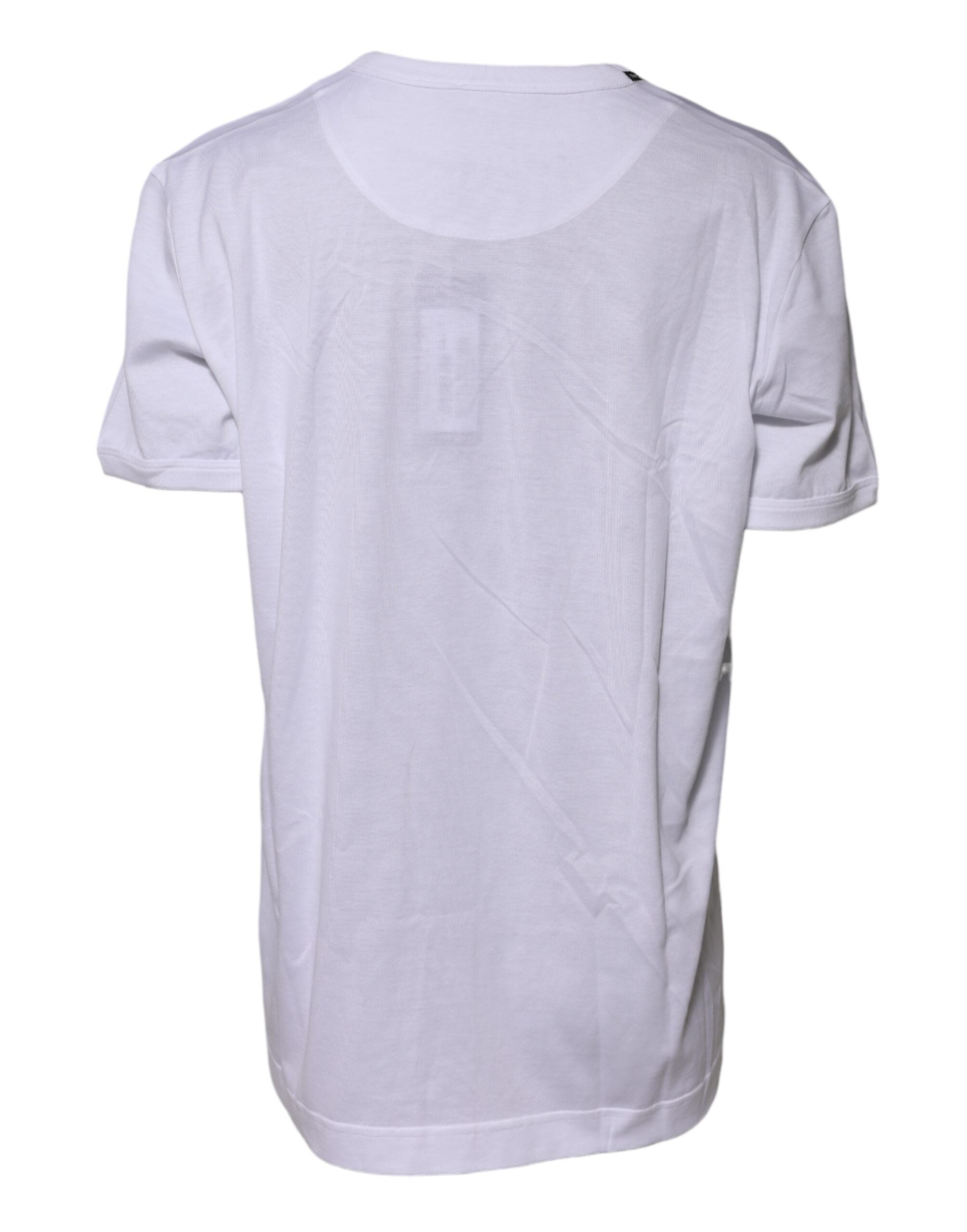 White Cotton Goodluck 2022 Crew Neck T-shirt