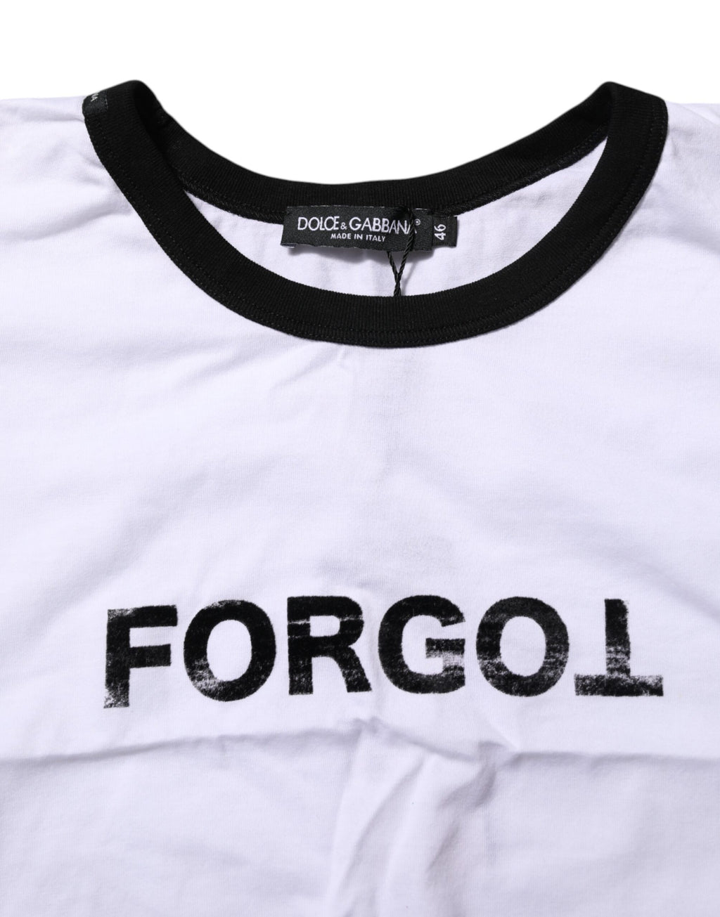 White Cotton Crew Neck Cropped Top T-shirt