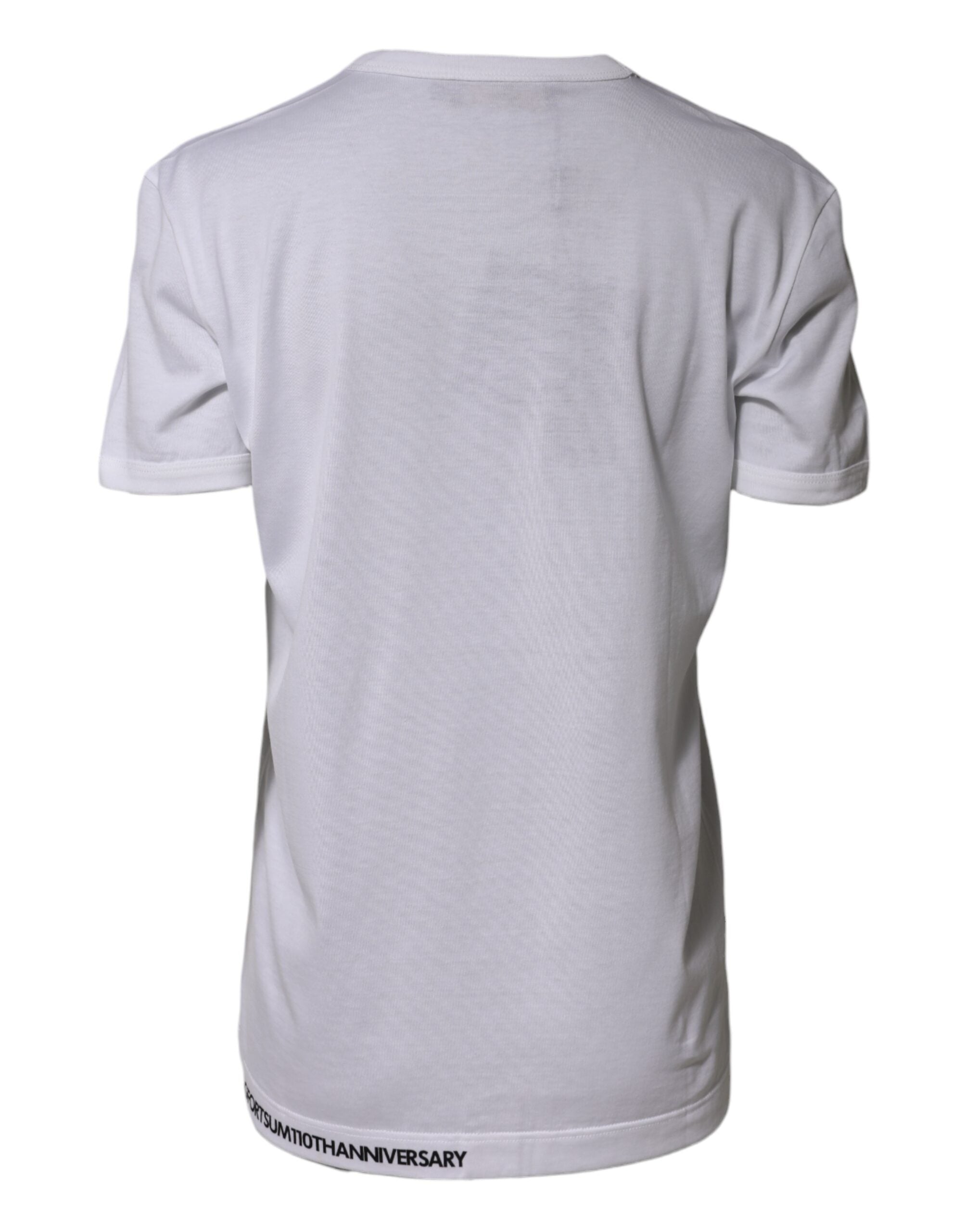 White DG Loves Moscow Cotton Crew Neck T-shirt