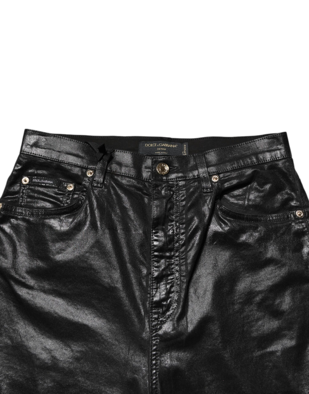 Black High Waist Skinny GRACE Denim Jeans