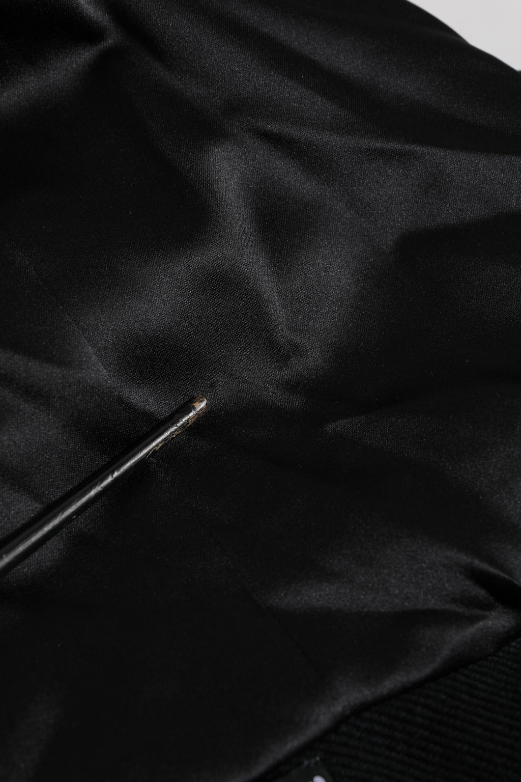 Black Cotton Plaque Track Cardigan Sweater