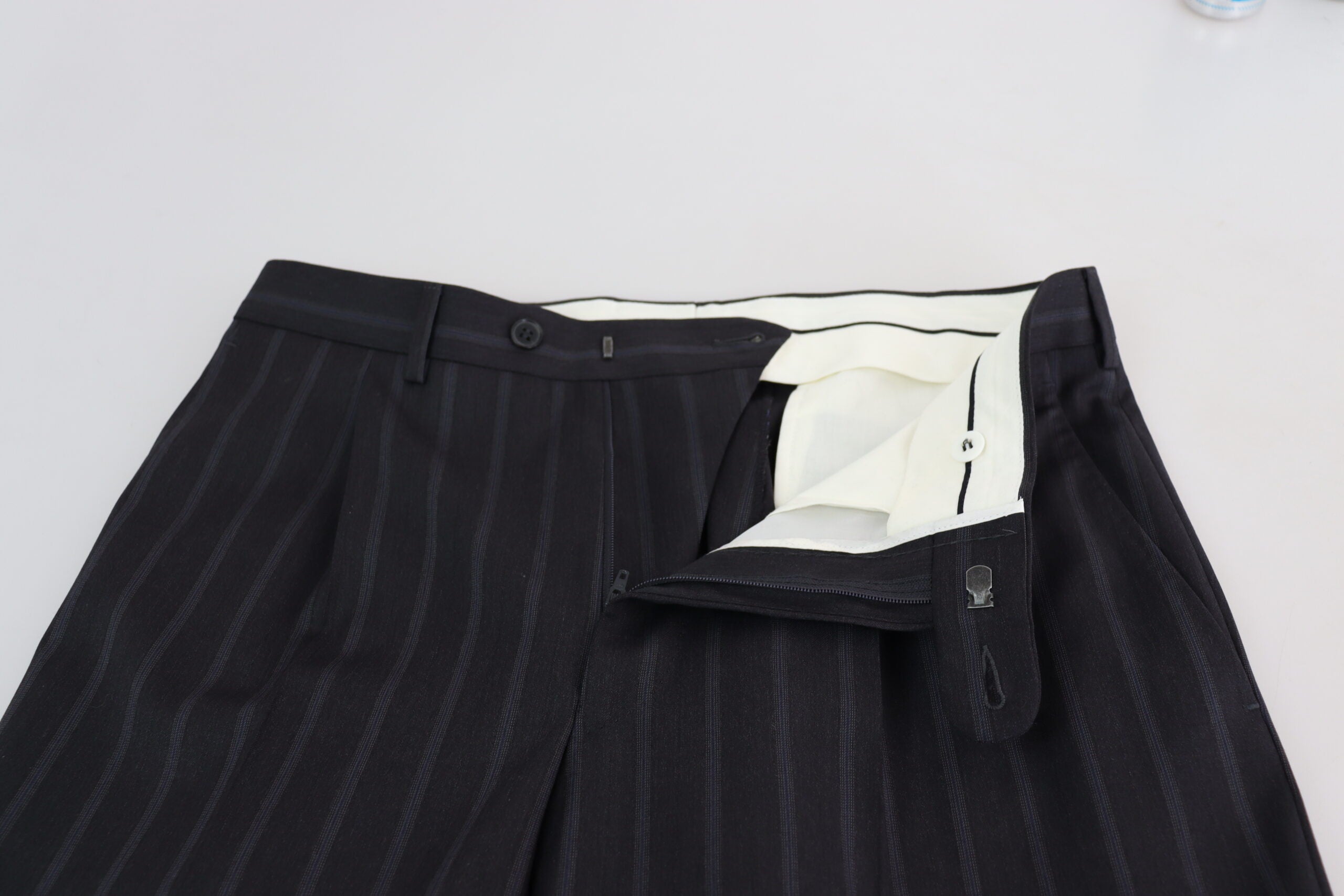 Gray Wool Blend Formal Trousers Pants
