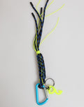 Multicolor Polyester Tape String DG Logo Keychain Keyring