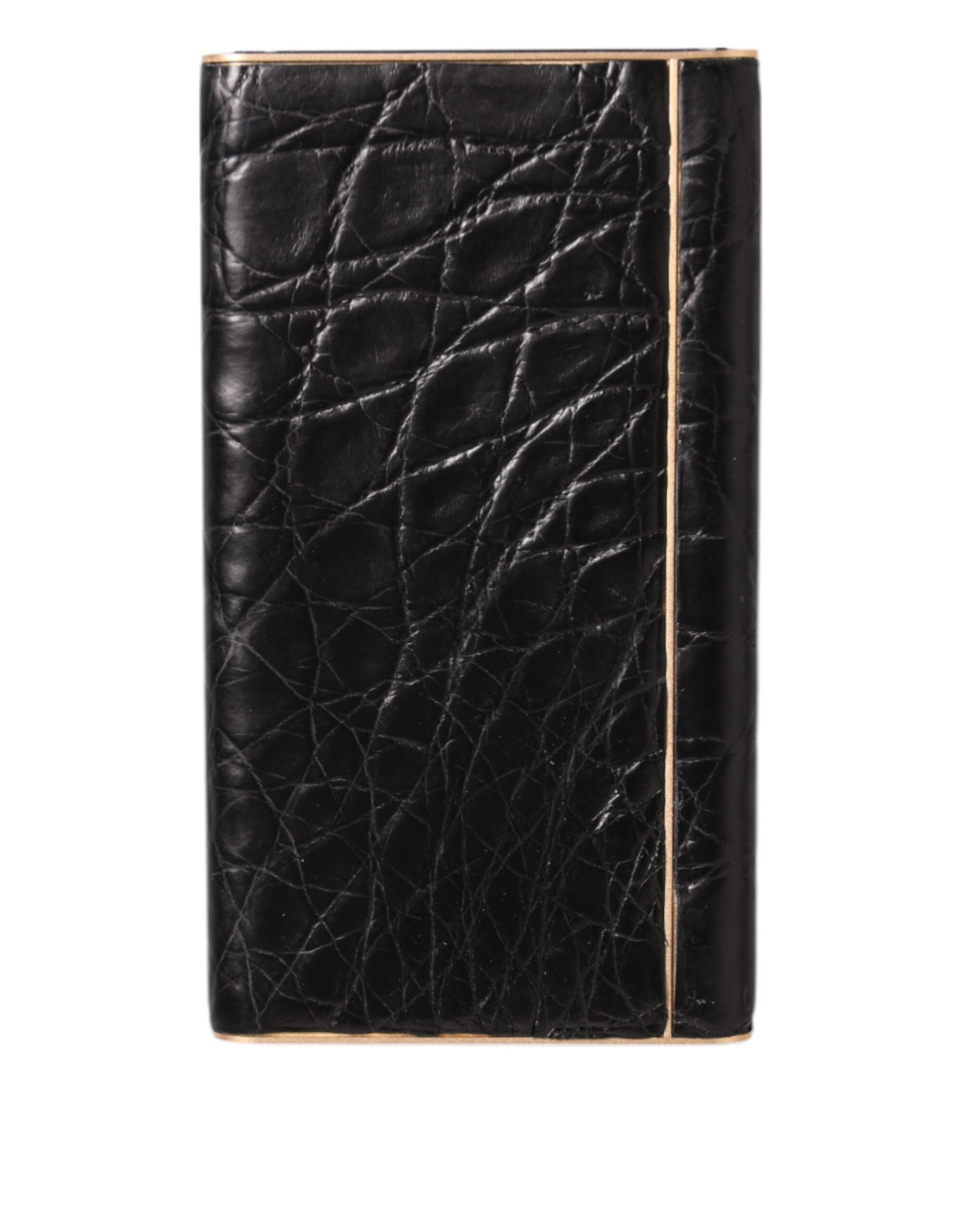 Black Exoctic Leather Embossed 3000mAh Power Bank Charger USB