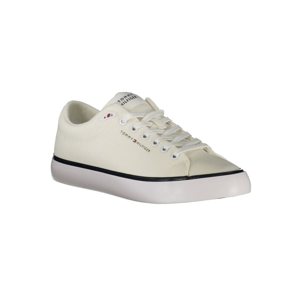 Weiß Polyester Männer Sneaker