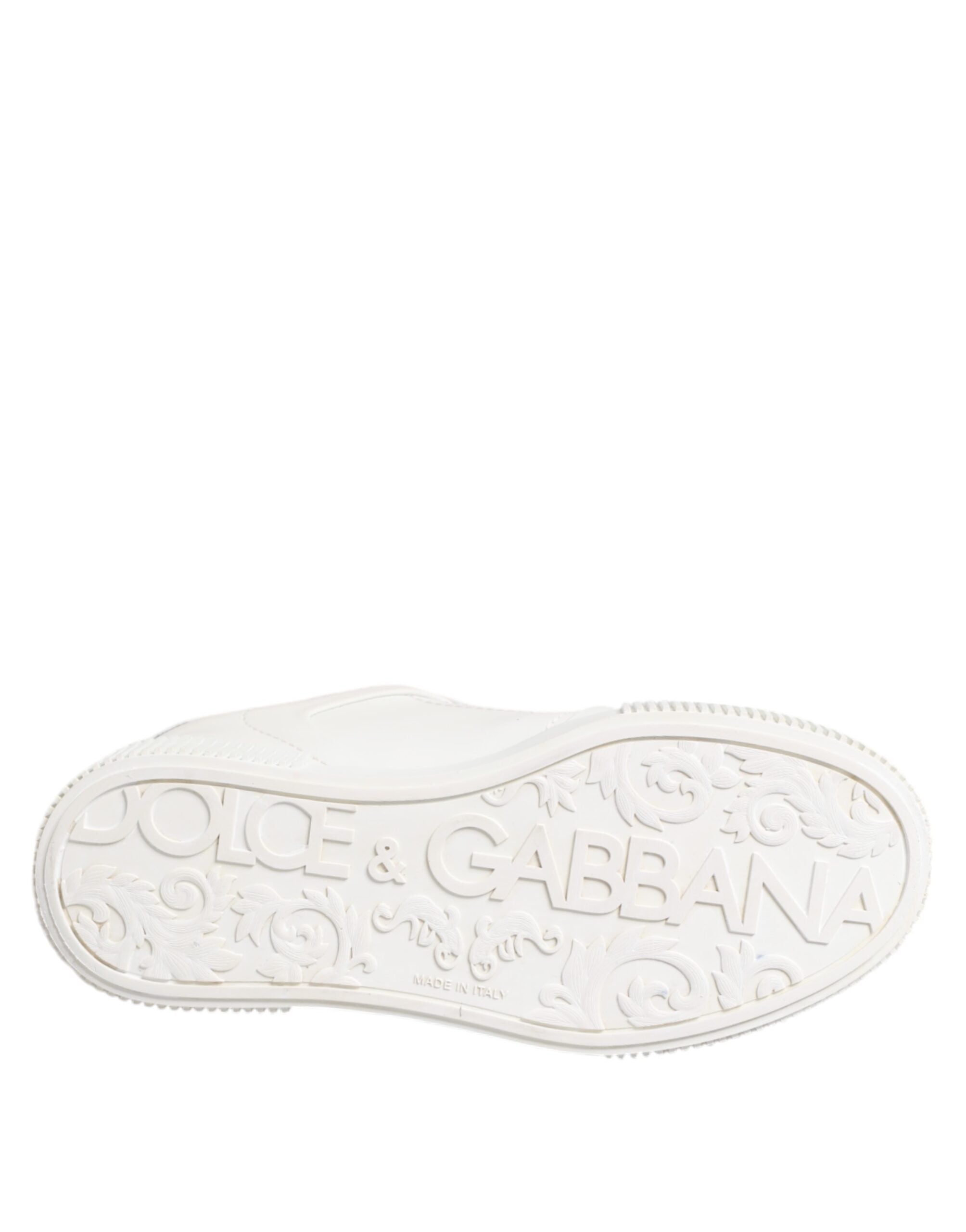 White Miami Leather Low Top Sneakers Shoes