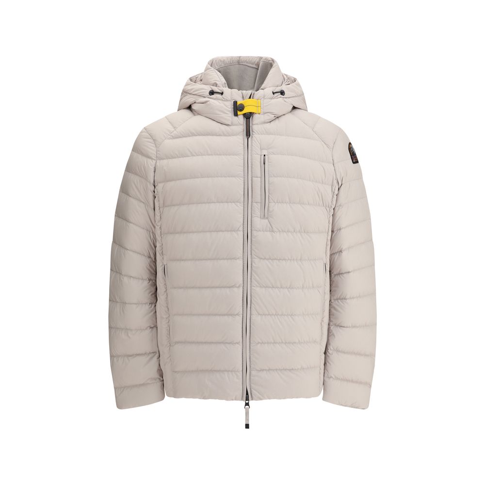 Beige Polyamide Full-Length Jacket
