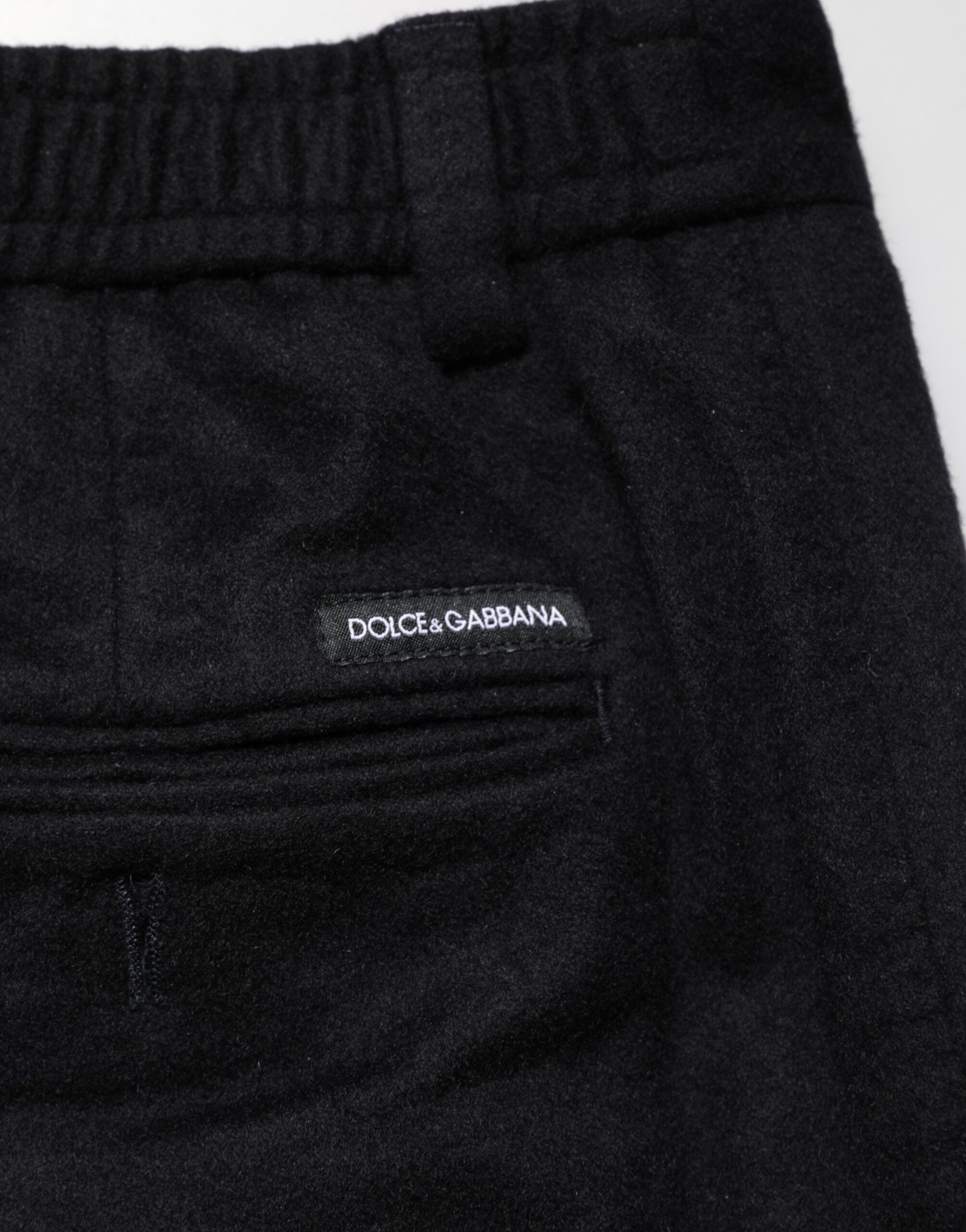 Black Cashmere Dress Formal Men Trouser Pants