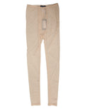Beige Nylon Stretch Logo Lace Leggings Underwear