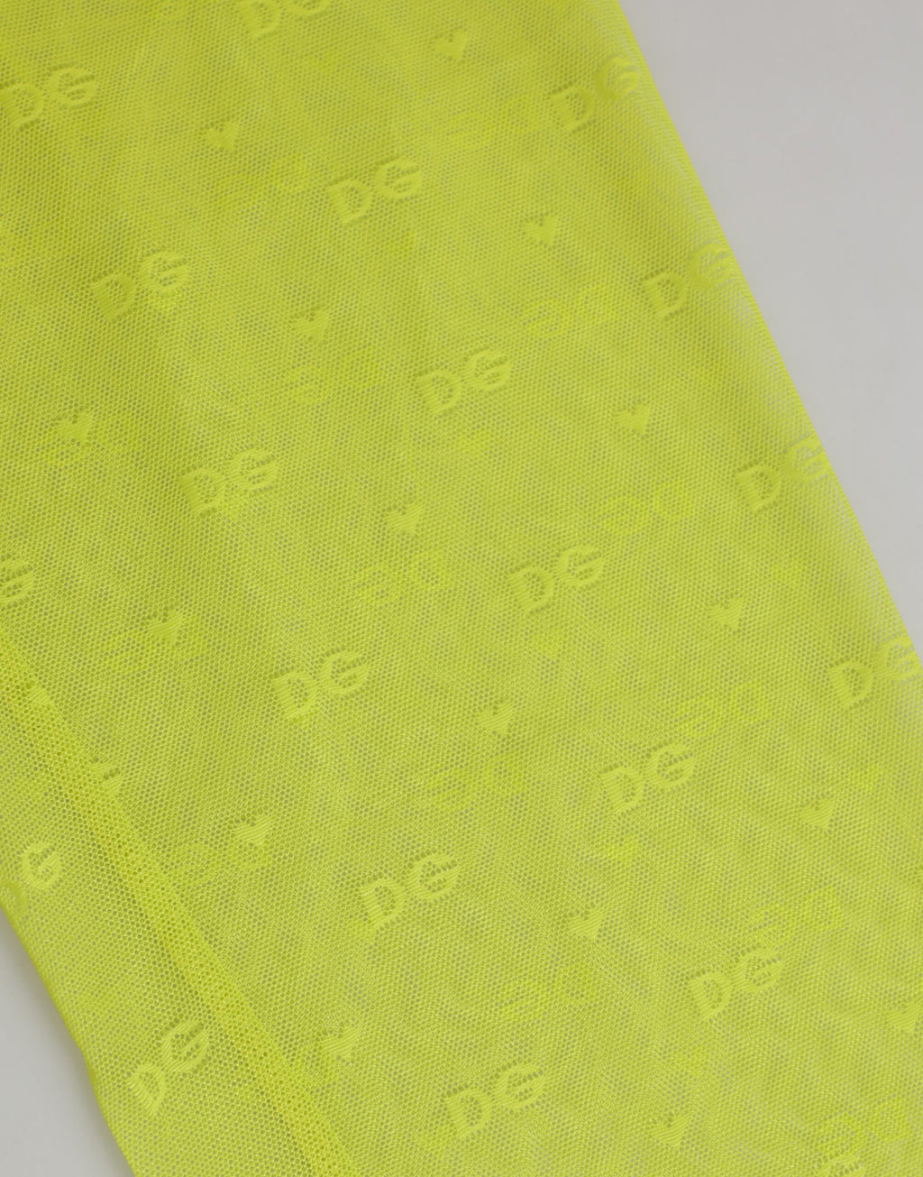 Neon Green Nylon Logo Lace Leggings Pants Underwear