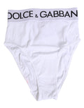White Cotton Stretch High Waist Panty Underwear