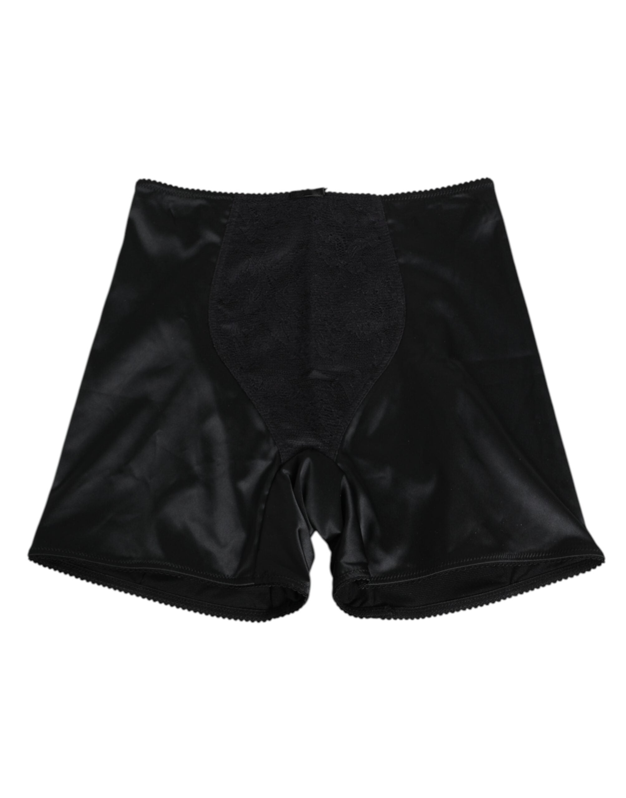 Black Silk Stretch Slip Cycling Women Underwear