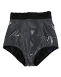 Gray Silk Stretch Slip Girdle Panty Underwear