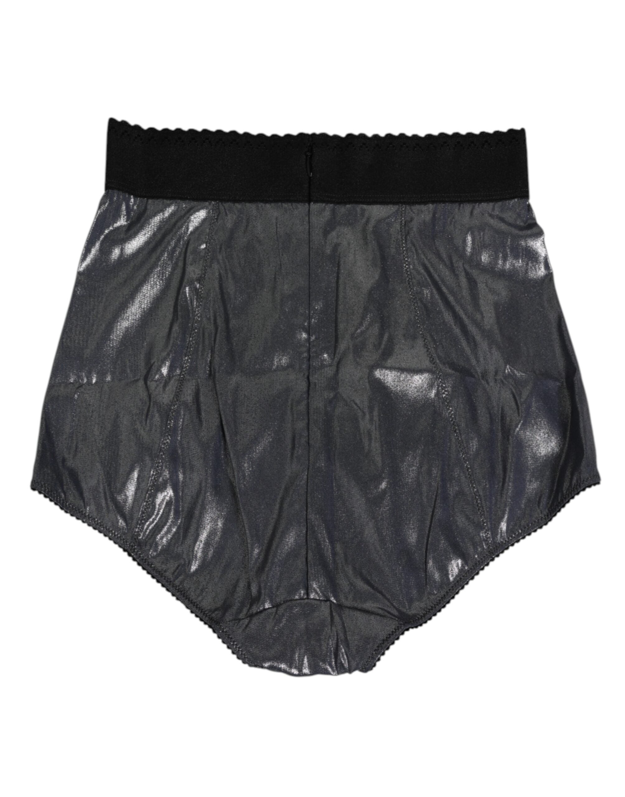 Gray Silk Stretch Slip Girdle Panty Underwear