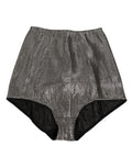 Gray Silk Stretch Slip Girdle Panty Underwear