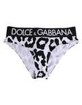 White Leopard Nylon High Waist Panty Underwear