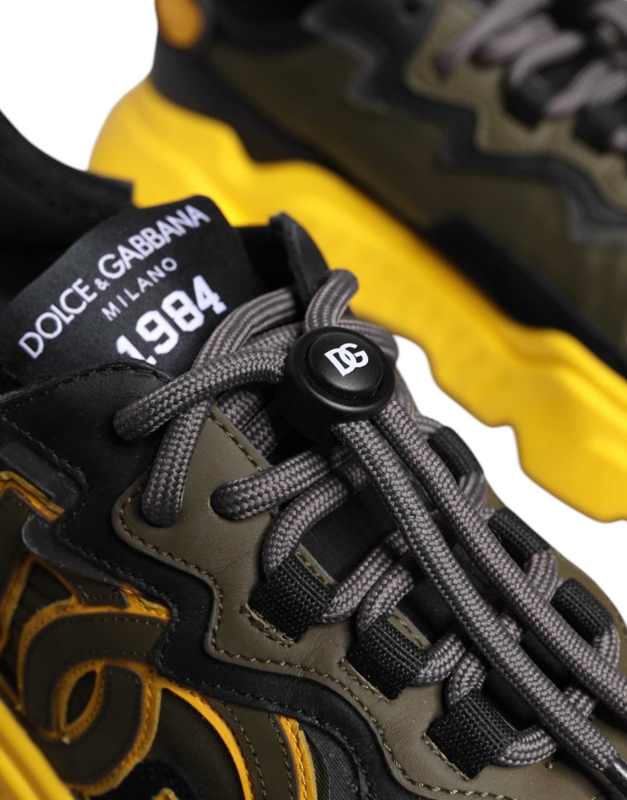 Black Yellow Daymaster Low Top Sneakers  Shoes