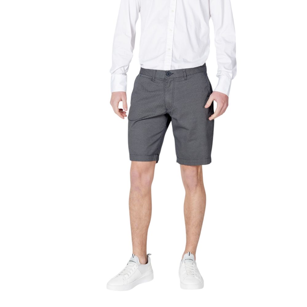 Blue Cotton Shorts