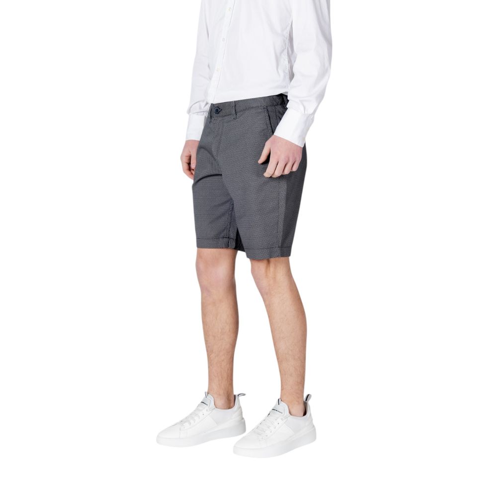 Blue Cotton Shorts