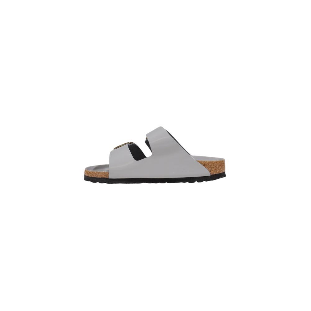 Graue Lederslipper