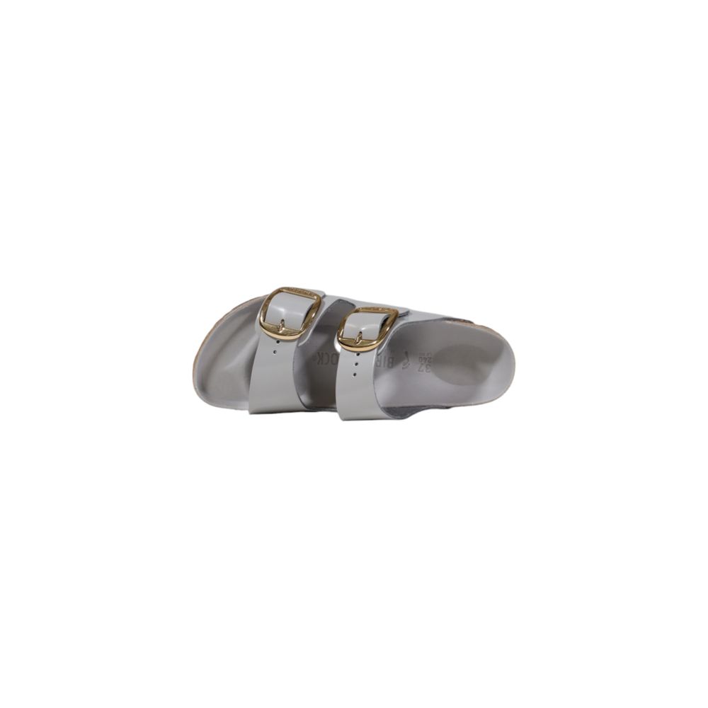 Graue Lederslipper