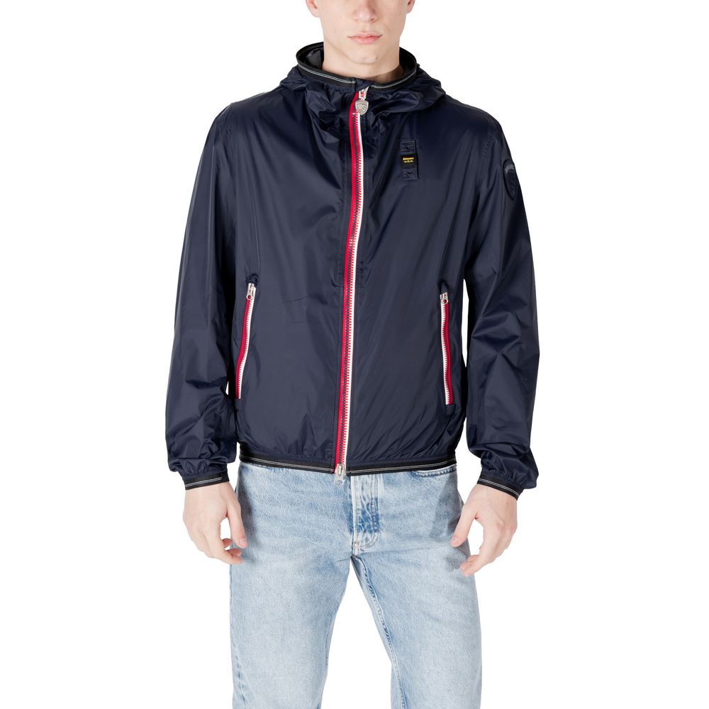 Blue Polyamide Shell Jacket