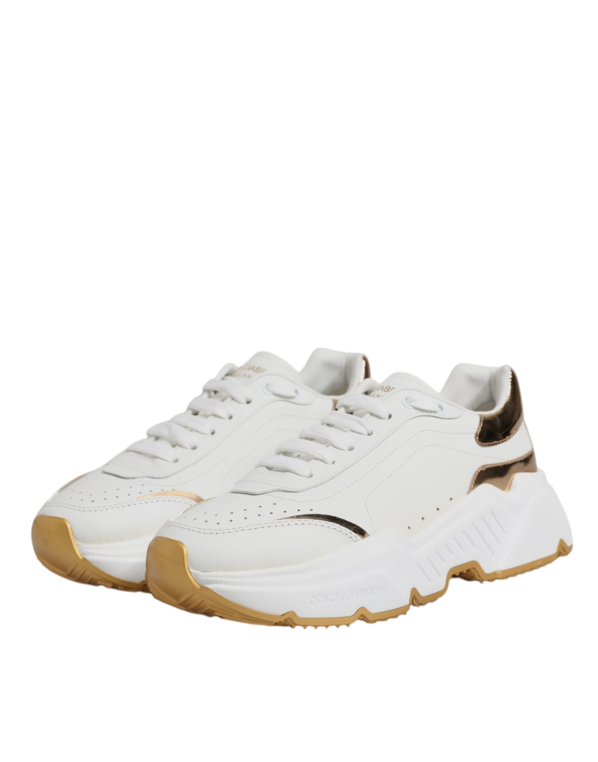 White Gold Daymaster Low Top Sneakers Shoes