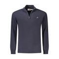 Blauer Wollpullover
