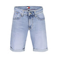Blaue Baumwollshorts