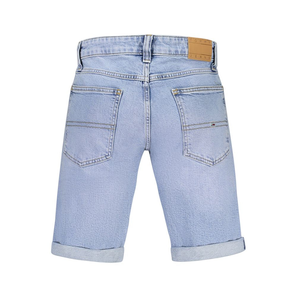 Blaue Baumwollshorts