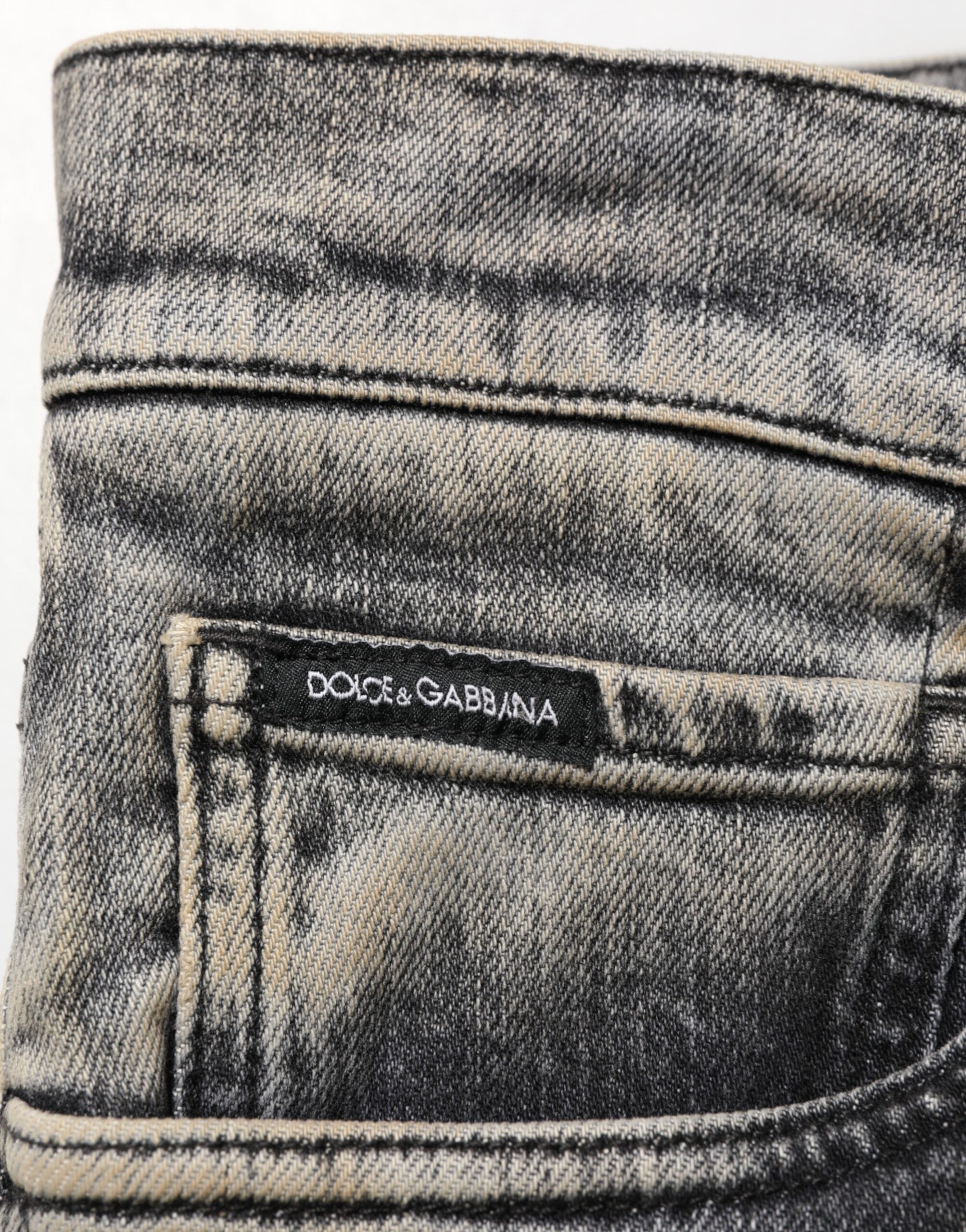 Gray Cotton Stretch Slim Fit Men Denim Jeans