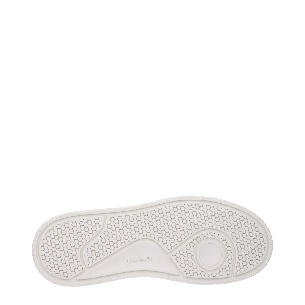 White Leather Platform Sneakers