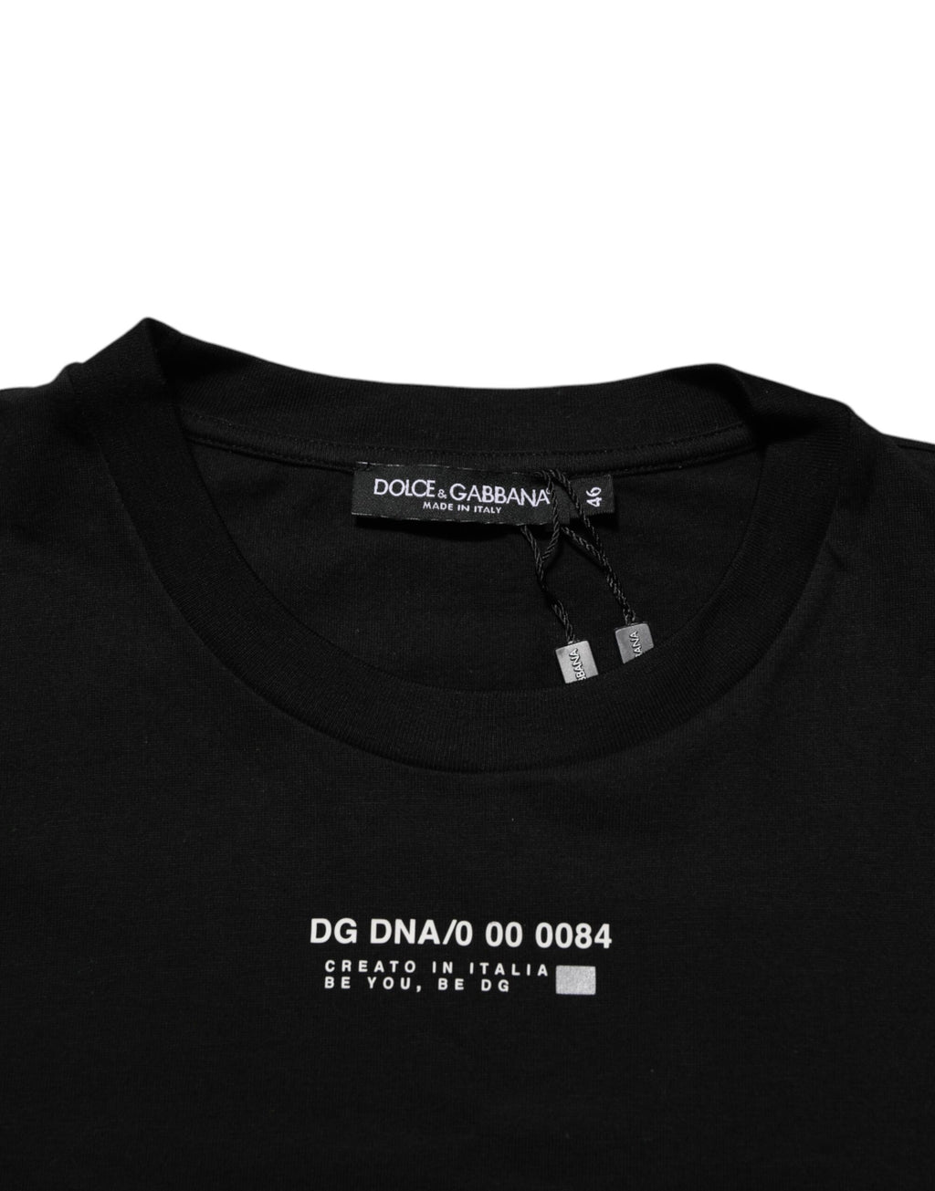 Black Statement Cotton Men Crew Neck T-shirt