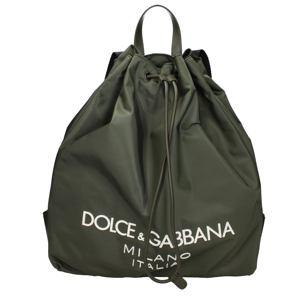 Green Nylon Backpack
