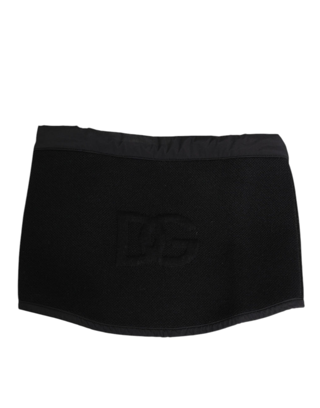 Black Lace Stole Knitted DG Logo Men One Size  Scarf