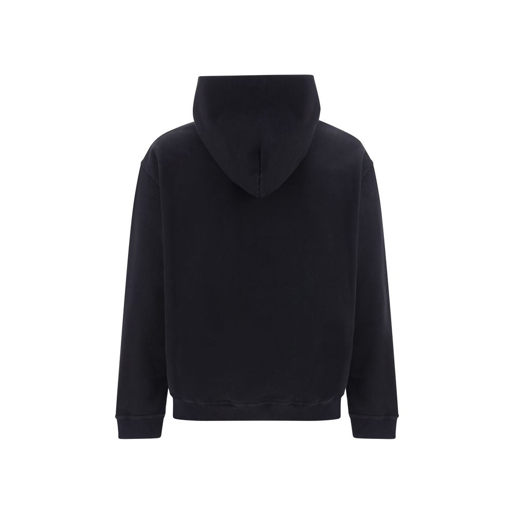 Baumwoll-Sweatshirt in Schwarz