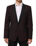 Maroon Wool 2 Buttons Suit Jacket Blazer