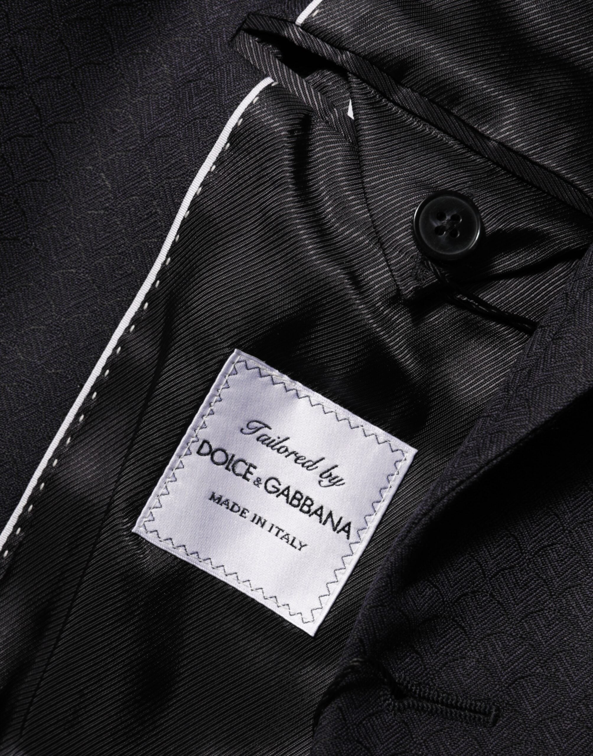Black Wool 2 Buttons Suit Jacket Men Blazer