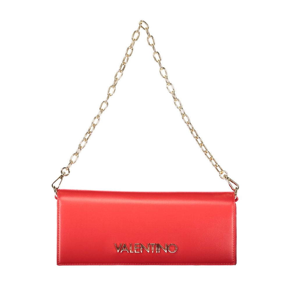 Red Polyurethane Women Bag