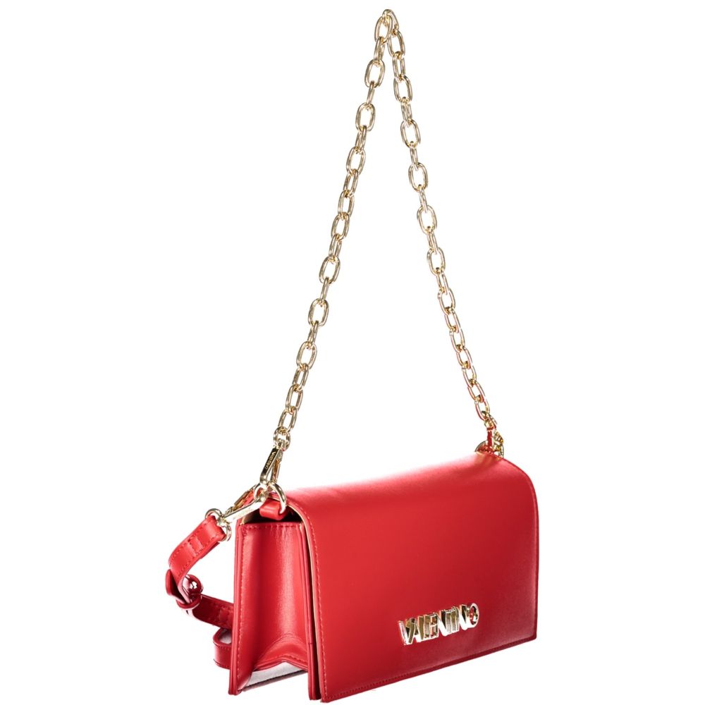 Red Polyurethane Women Bag