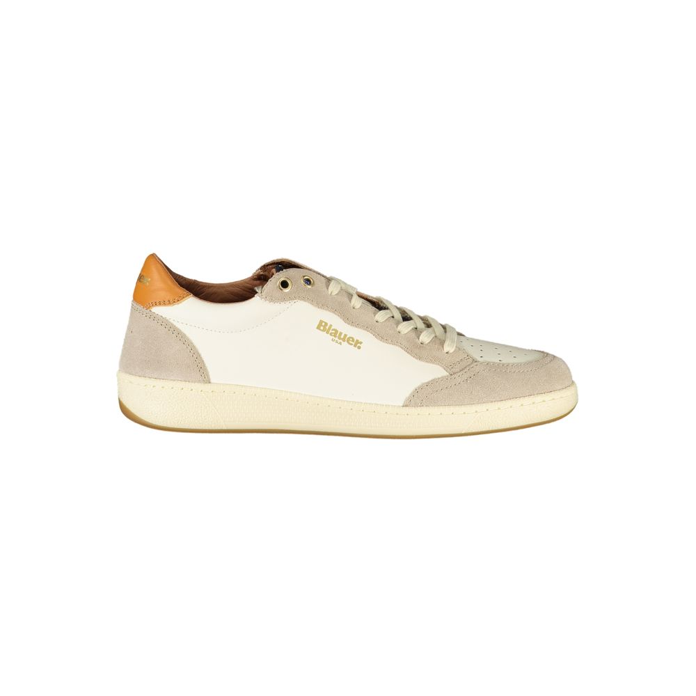 Weißer Polyester-Sneaker