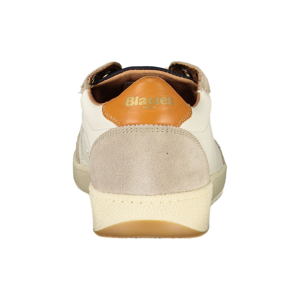 Weißer Polyester-Sneaker