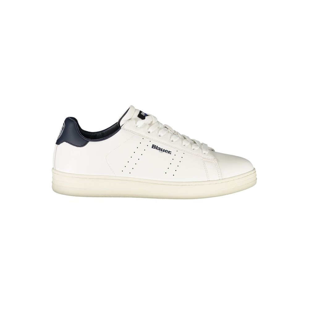 Weißer Polyester-Sneaker