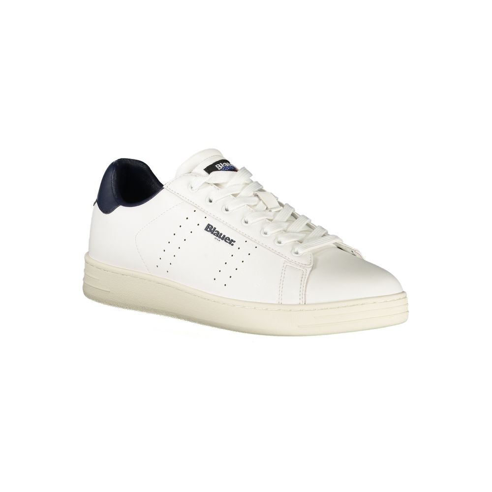 Weißer Polyester-Sneaker