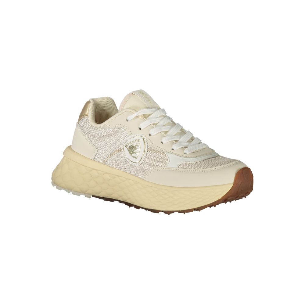 Beiger Polyester-Sneaker