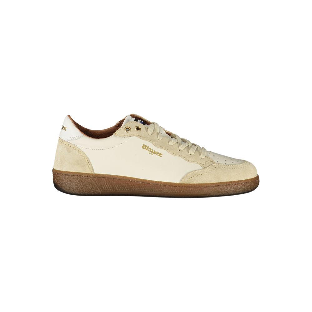 Weißer Sneaker aus Polyester