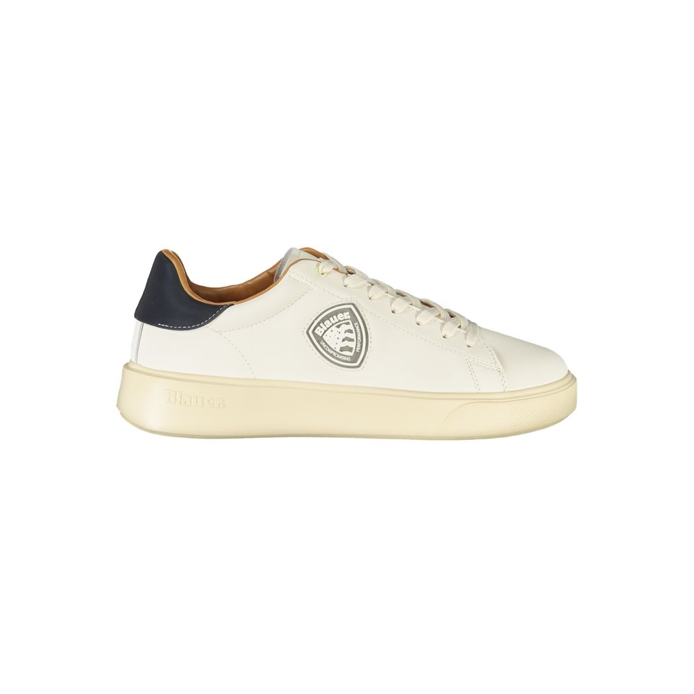Weißer Polyester-Sneaker