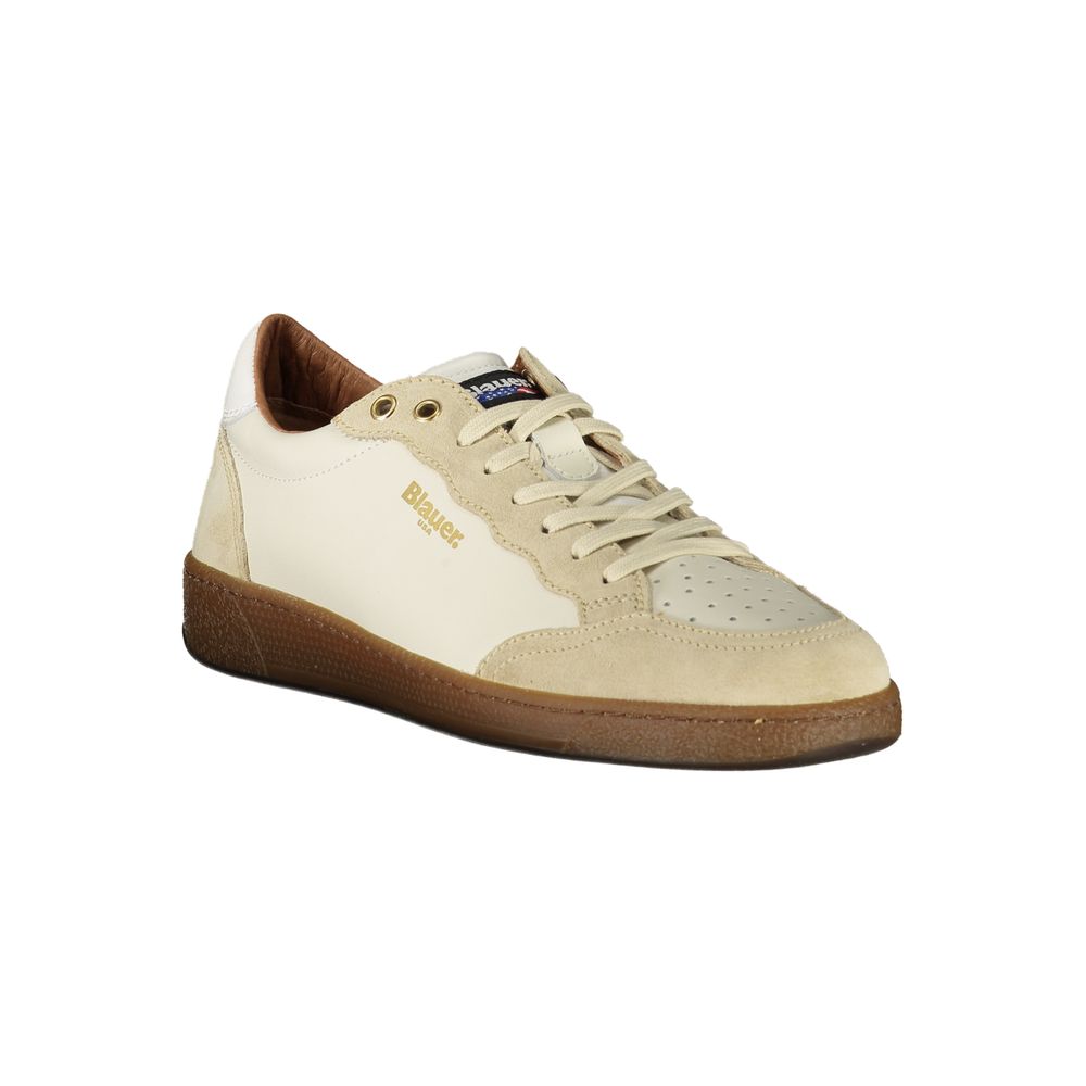Weißer Sneaker aus Polyester