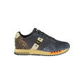 Blue Polyurethane Men Sneaker