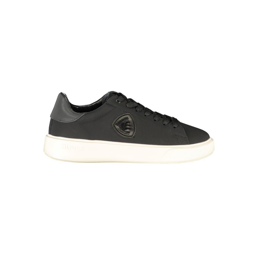 Schwarzer Polyester-Sneaker